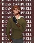 Dean Campbell Character Postcard: Meat Cute